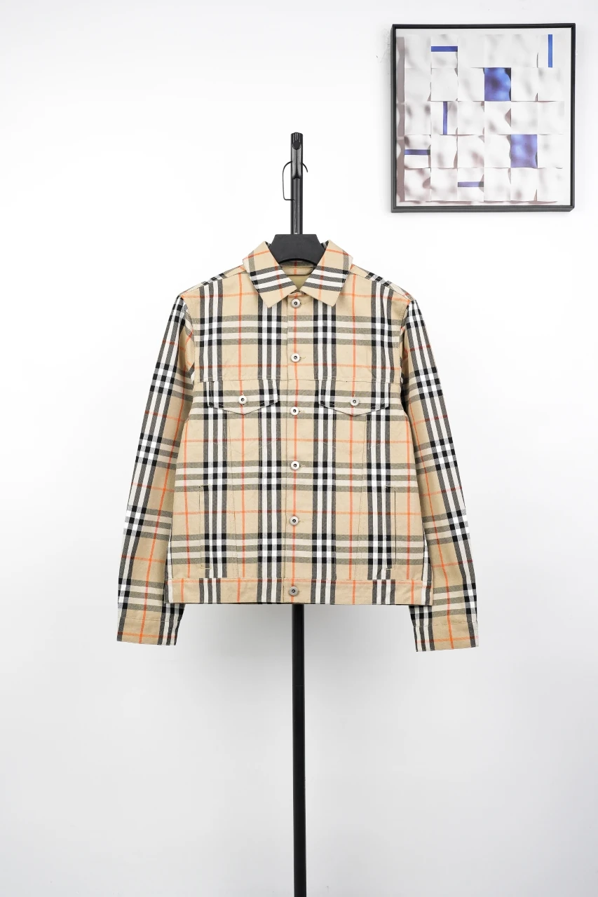 Burberry Beige Check Two Pocket Jacket product photo from LabelPicks