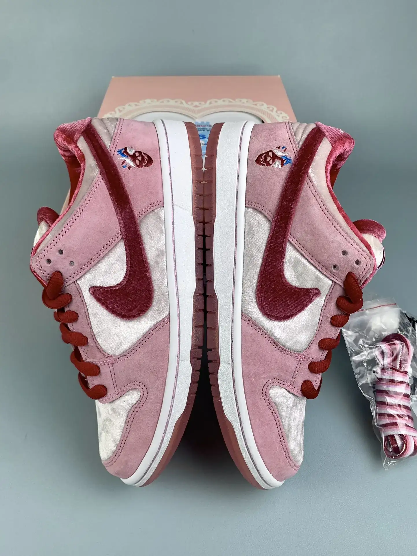 StrangeLove x Nike SB Dunk Low “Valentine’s Day” Skate Shoes product photo from LabelPicks