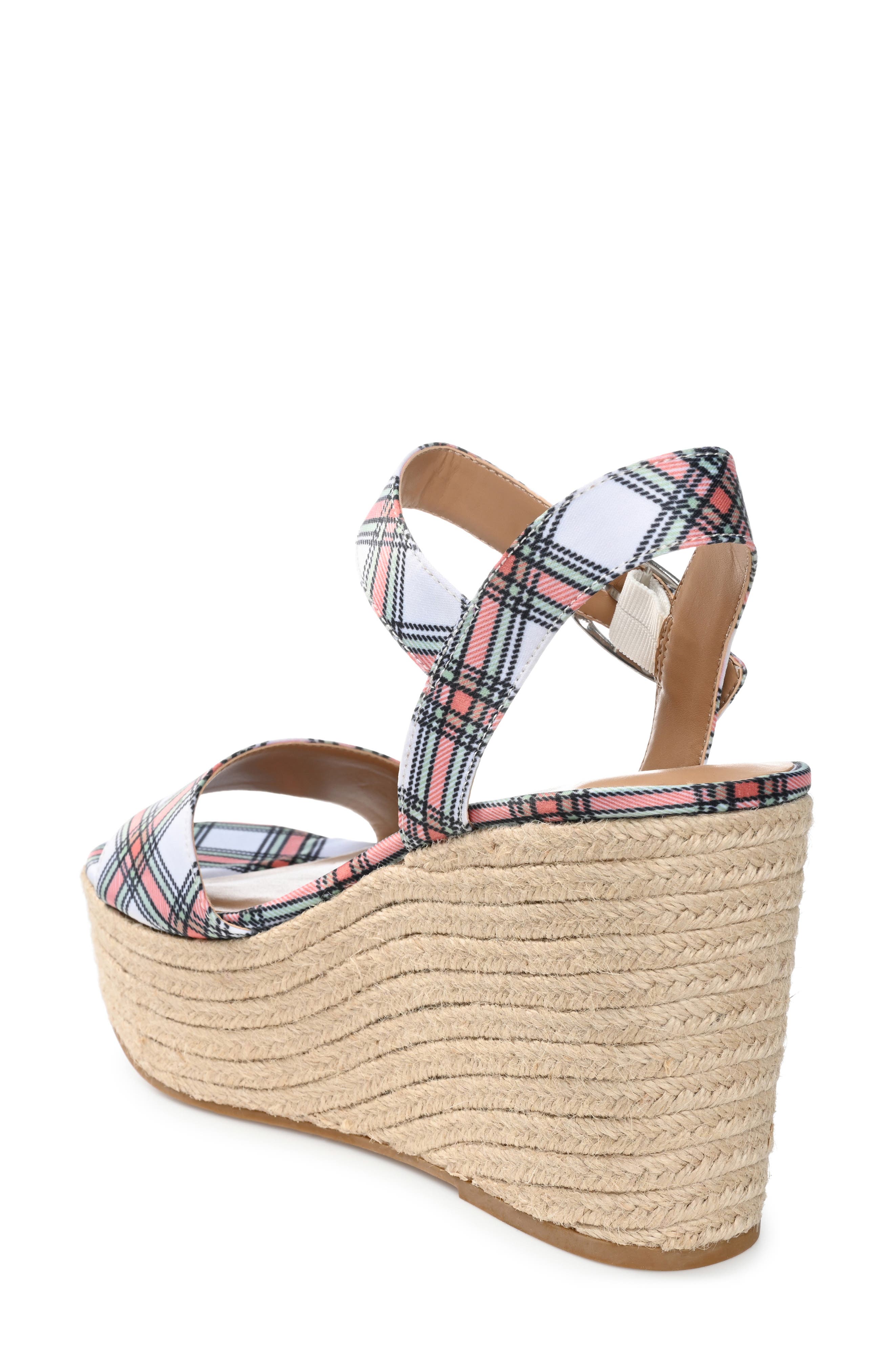 Journee Collection Pearrl Espadrille Platform Wedge Sandal