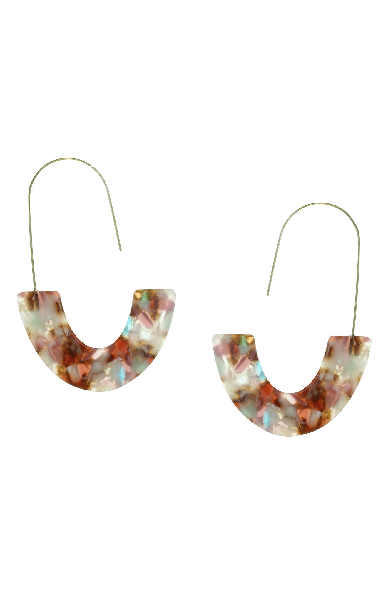 OLIVIA WELLES Tabby Multi-Color 76mm Hoop Earrings