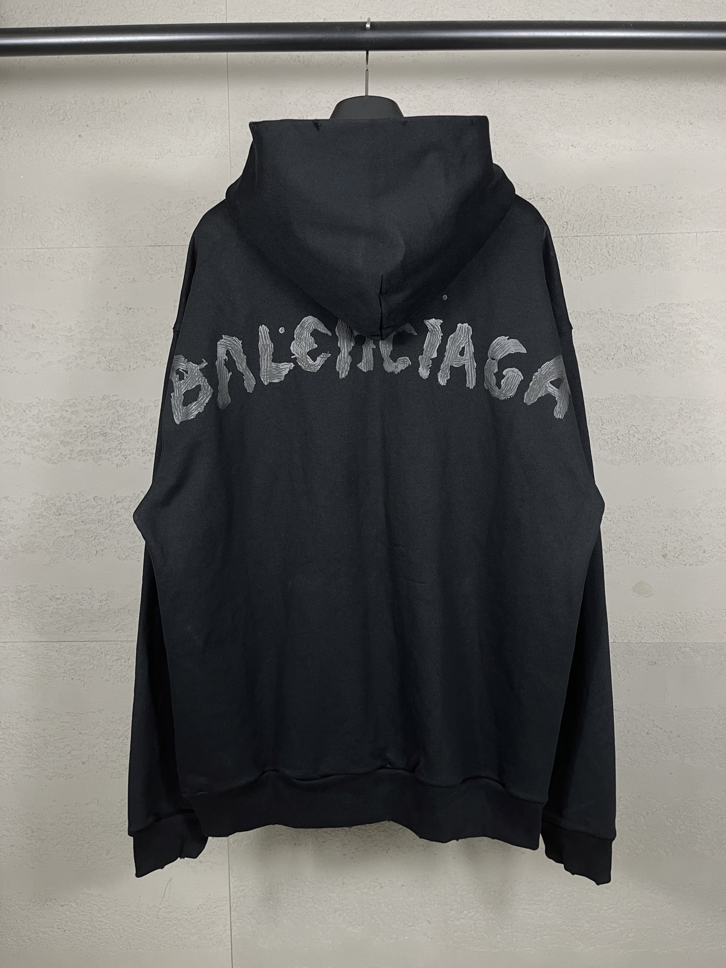 Pulp Printing Print Washed Long Sleeve Zipper Hoodies