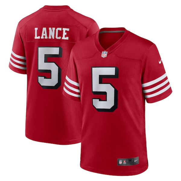 Trey Lance San Francisco 49ers Nike Alternate Game Jersey - Scarlet/Scarlet