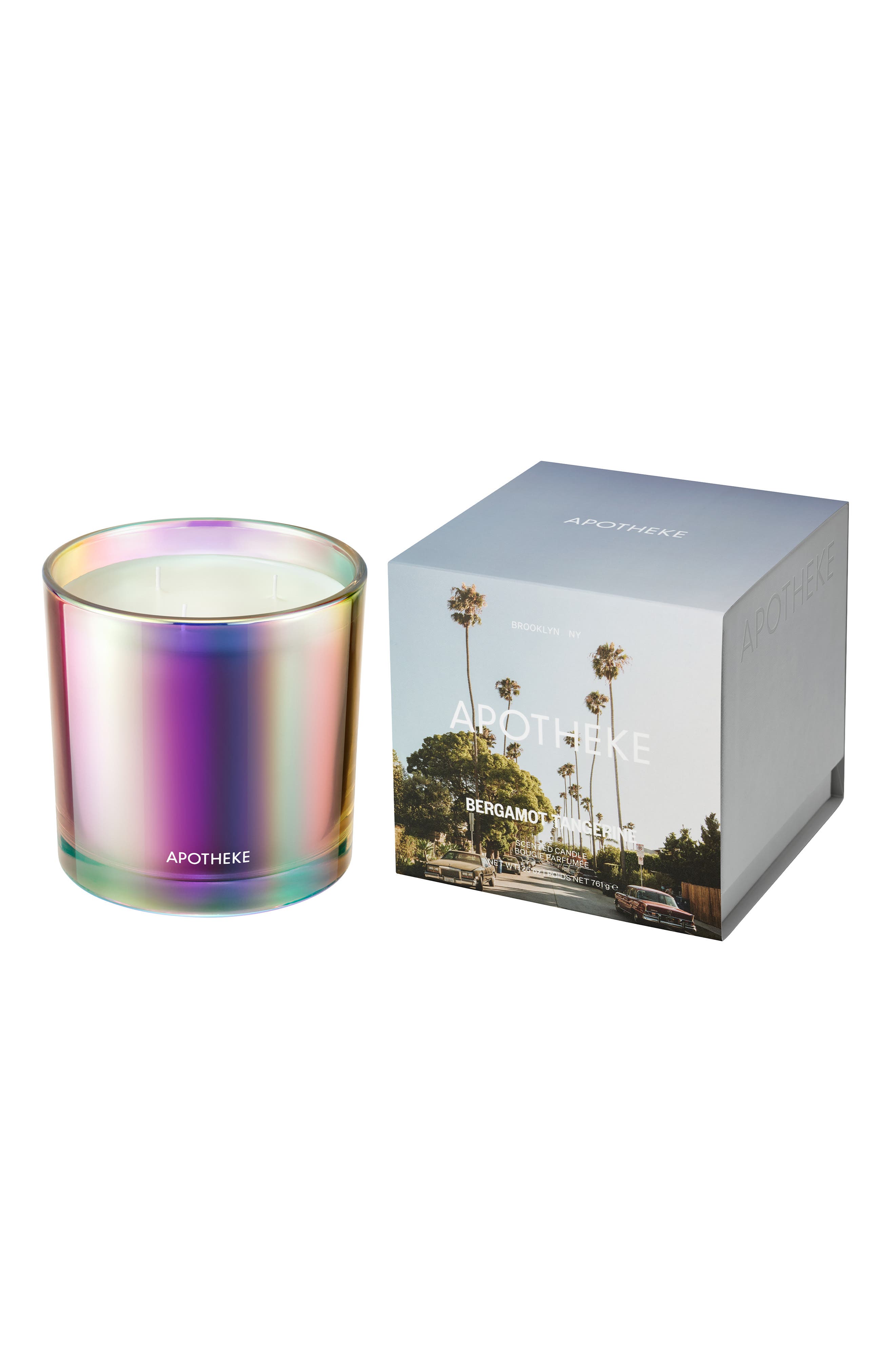 APOTHEKE Bergamot Tangerine Three-Wick Scented Candle