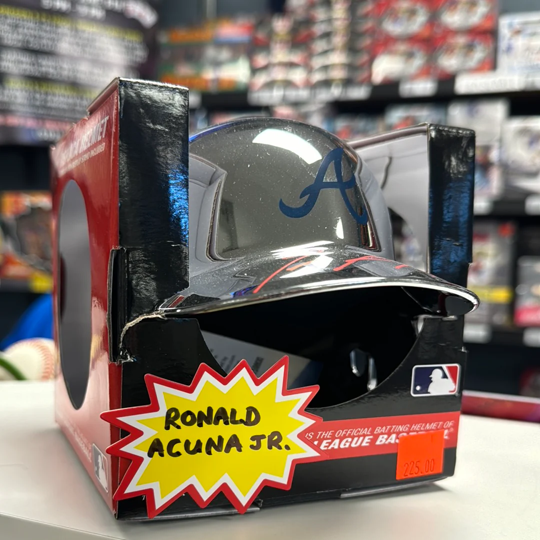 Ronald Acu?a Jr. Autographed Atlanta Braves Mini Helmet w/ Beckett COA