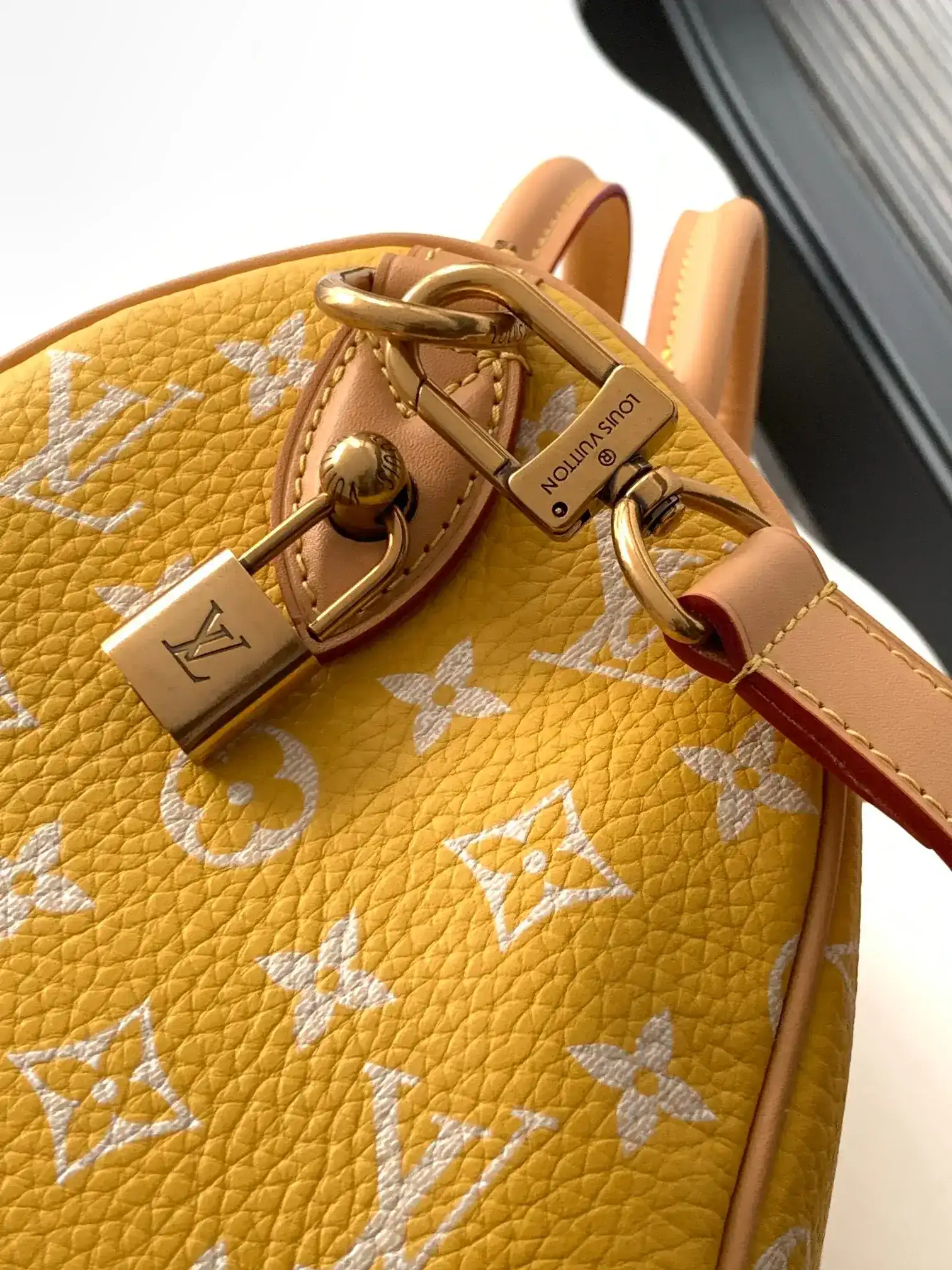 Louis Vuitton Yellow Speedy Lambskin Top Handle Bag product photo from LabelPicks