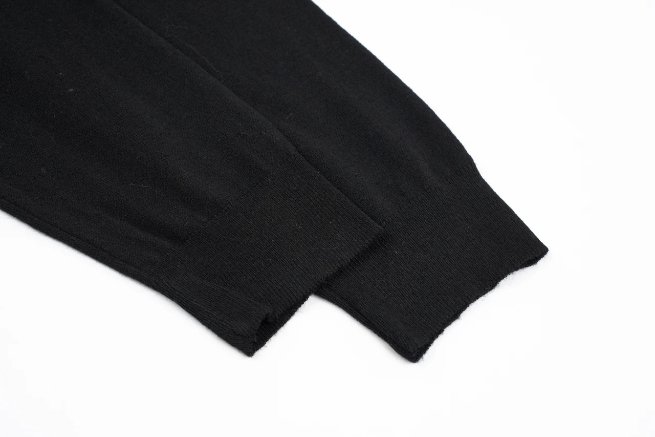 Prada Black Small Logo Wool-Blend Crewneck Sweater product photo from LabelPicks
