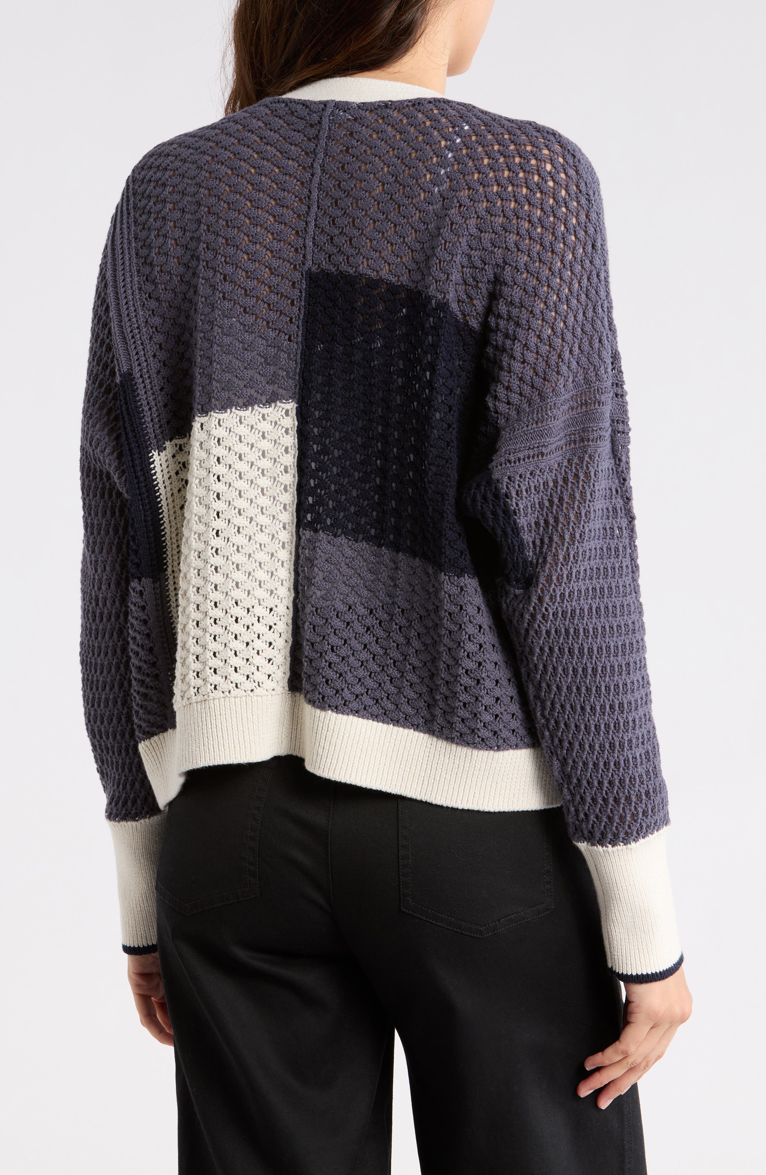 Splendid Addy Colorblock Cotton Cardigan
