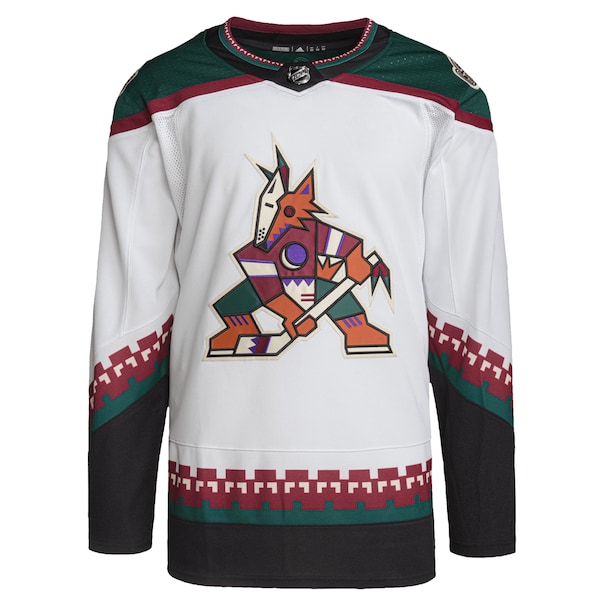 Arizona Coyotes adidas Men's Away Primegreen Authentic Blank Jersey - White