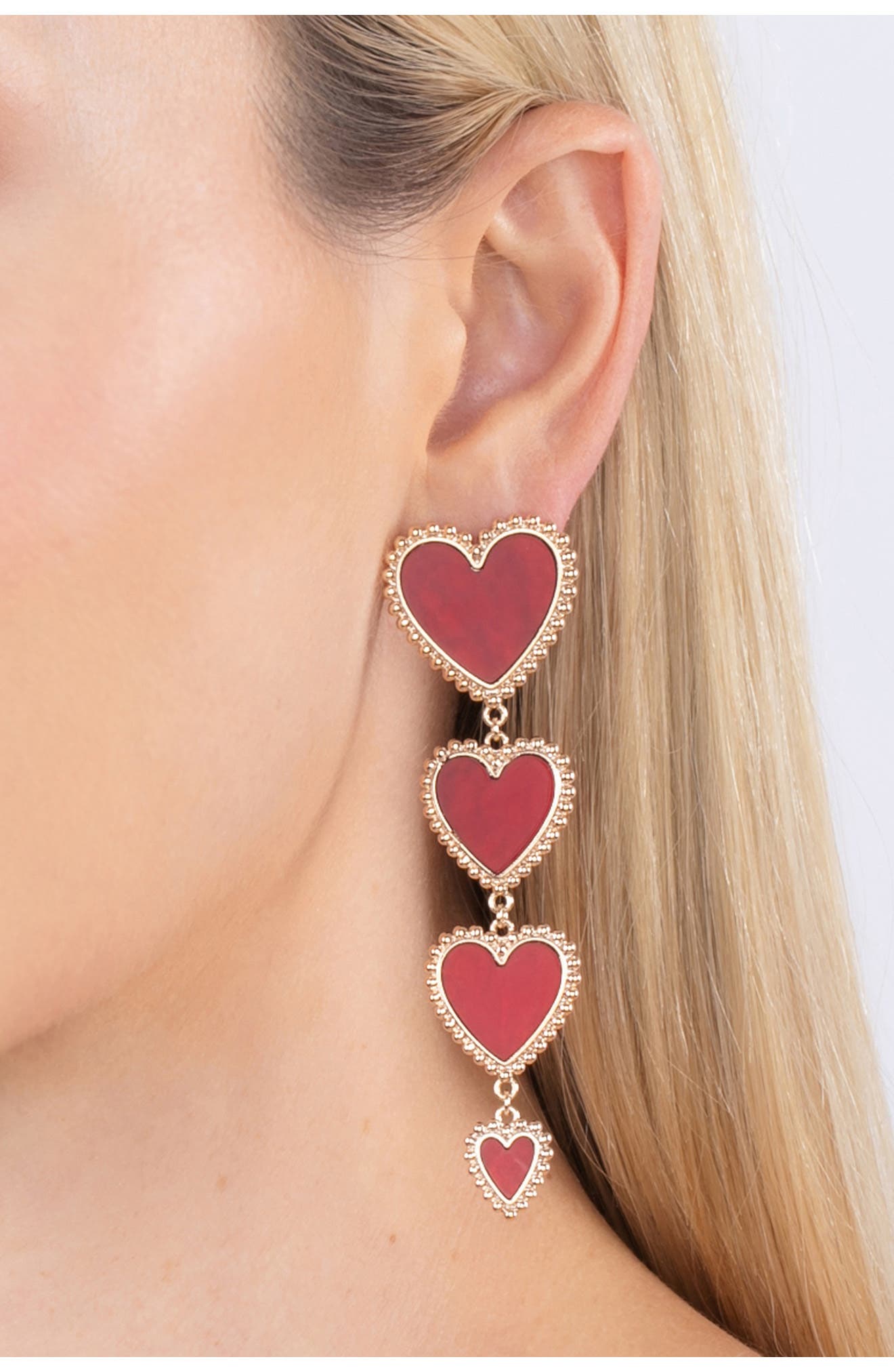 EYE CANDY LOS ANGELES Sweetheart Statement Drop Earrings
