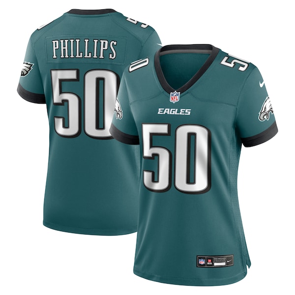 Jaelan Phillips Philadelphia Eagles Nike Women's Team  Game Jersey - Midnight Green