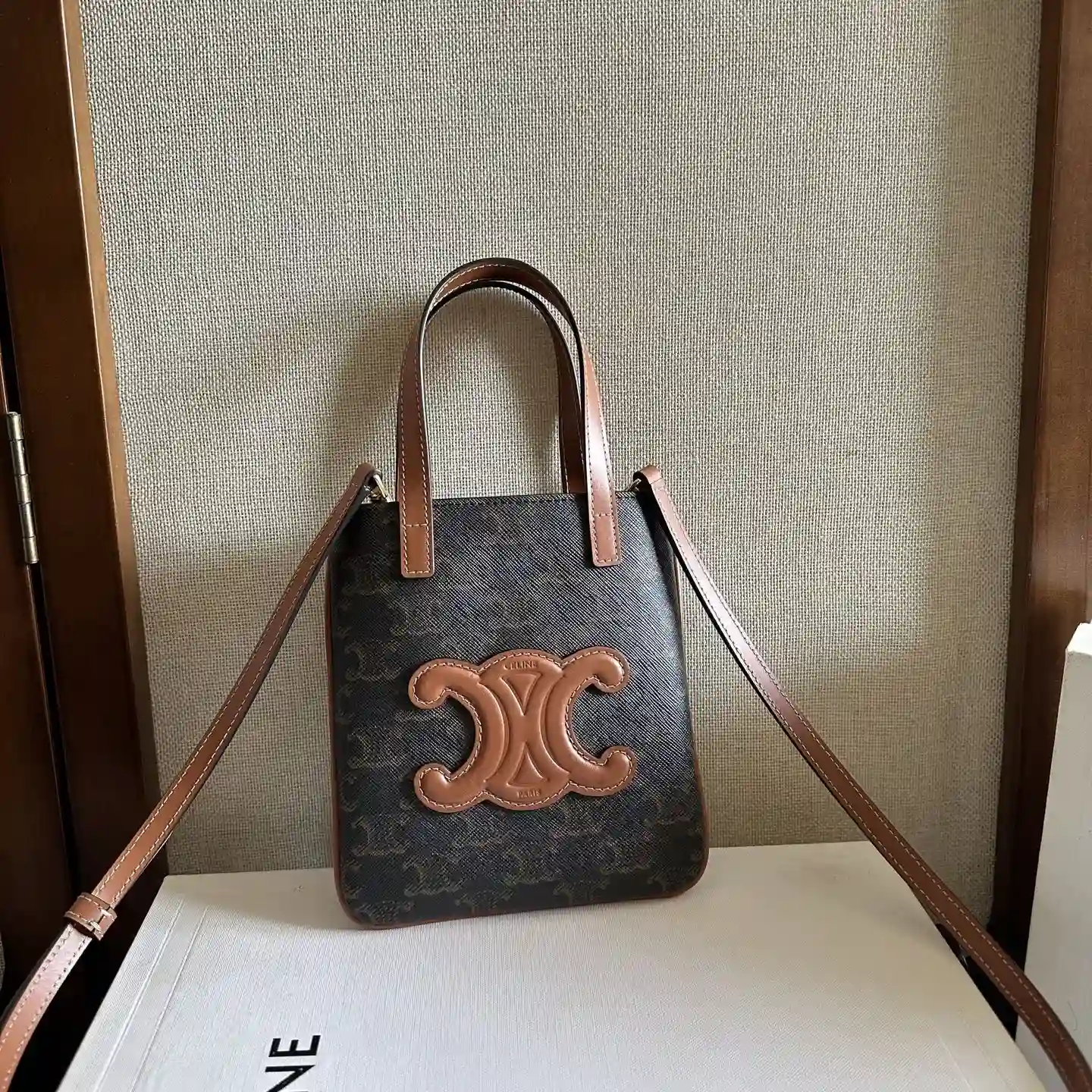 Celine Calfskin Triomphe Crossbody Bag product photo from LabelPicks