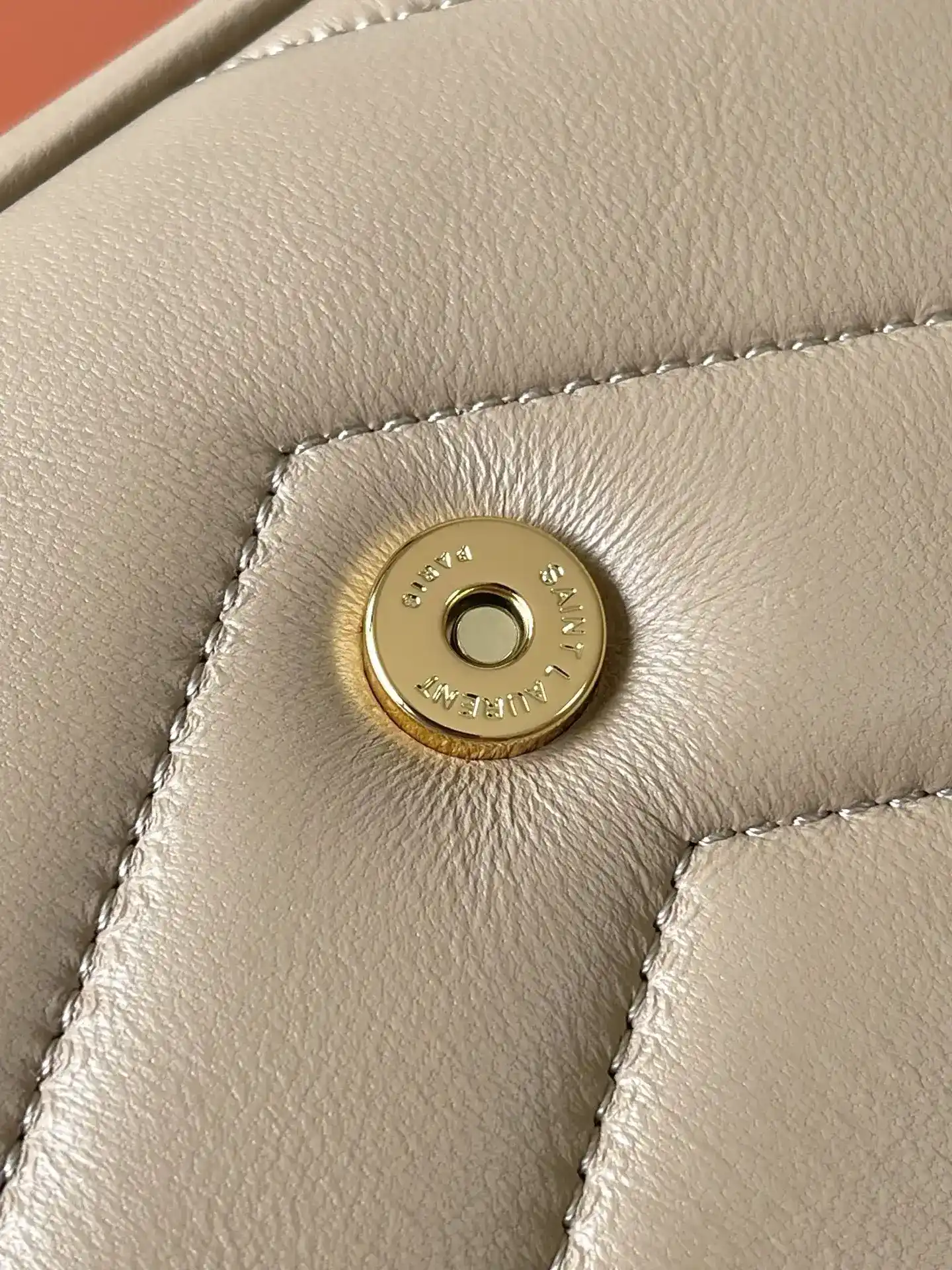 Saint Laurent Loulou Beige Quilted Leather Crossbody Bag product photo from LabelPicks
