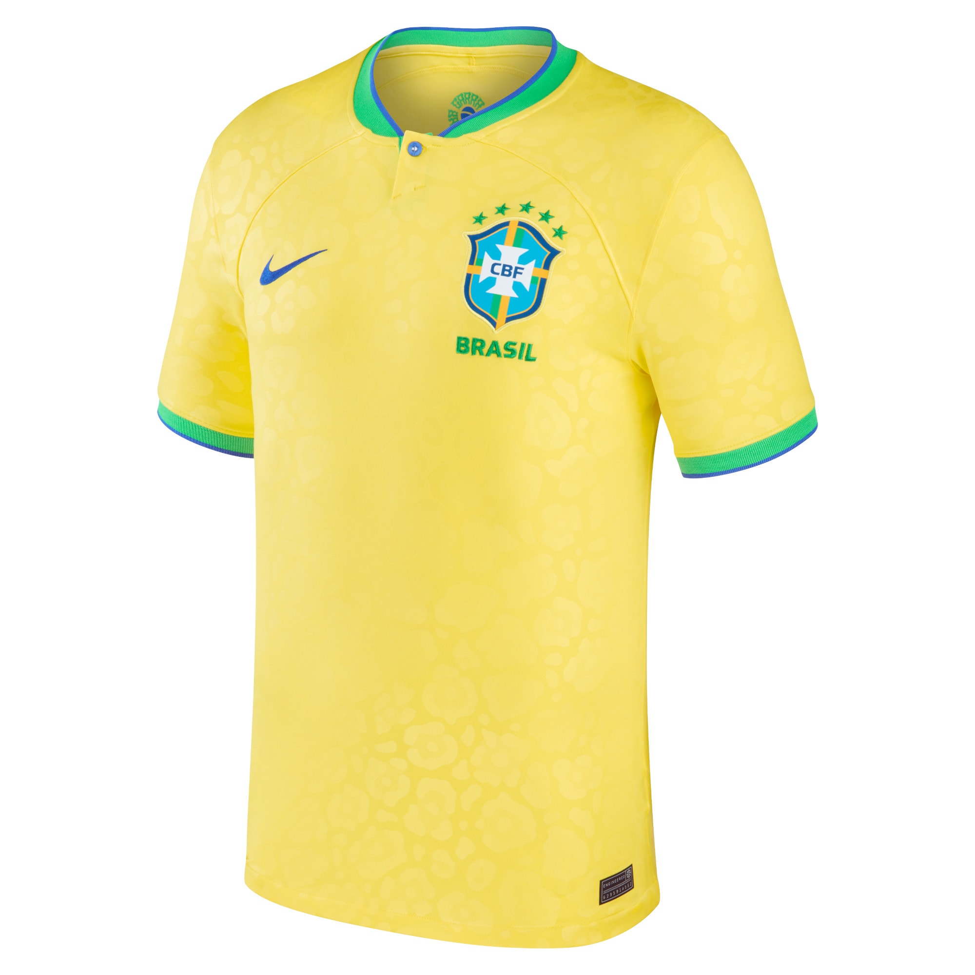 Custom Brazil National Team Nike Youth 2022/23 Home Authentic Jersey - Yellow