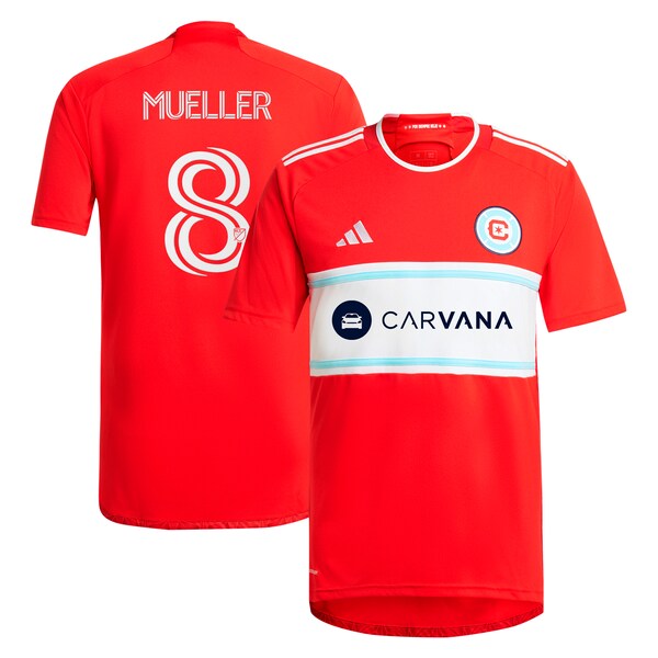 Chris Mueller Chicago Fire adidas 2024 Return To Red Replica Player Jersey – Red