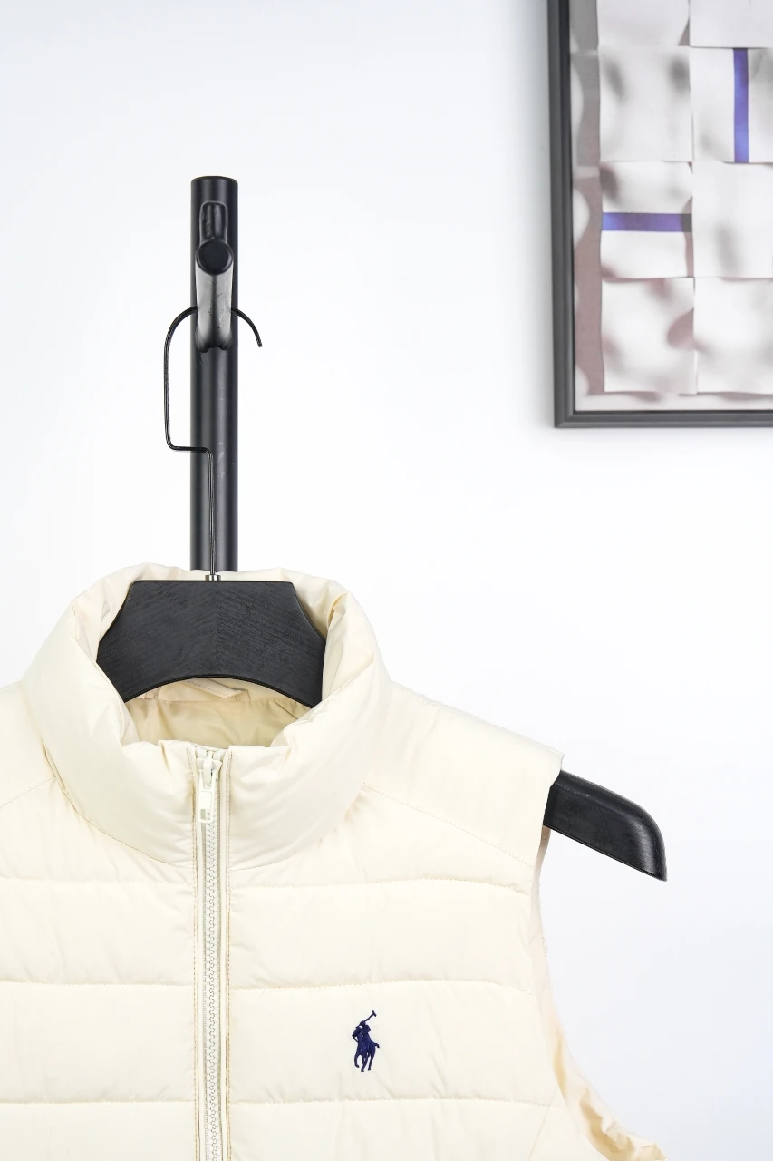 Ralph Lauren White Quilted Pony Embroidered Vest product photo from LabelPicks