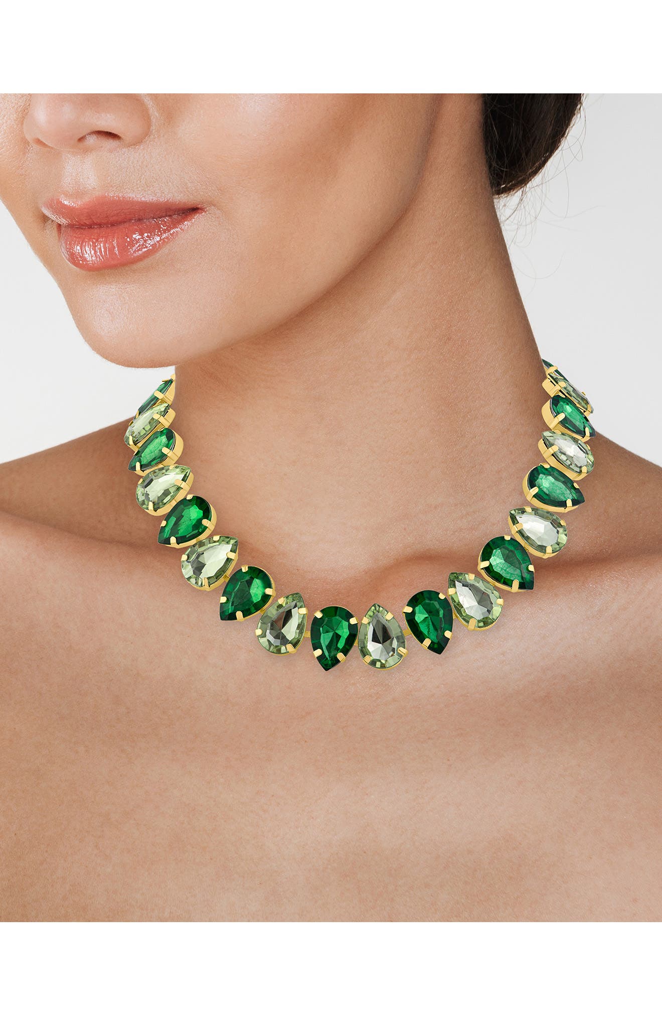 JARDIN Crystal Teardrop Statement Necklace (Nordstrom Exclusive)