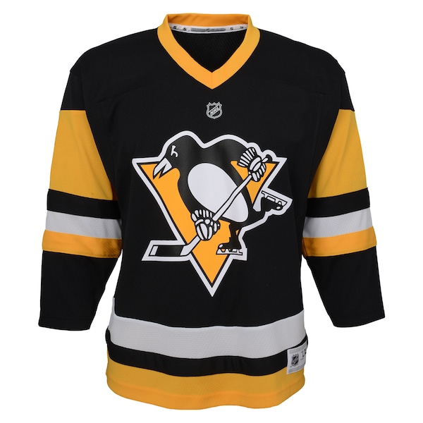 Pittsburgh Penguins Youth Home Premier Custom Jersey - Black