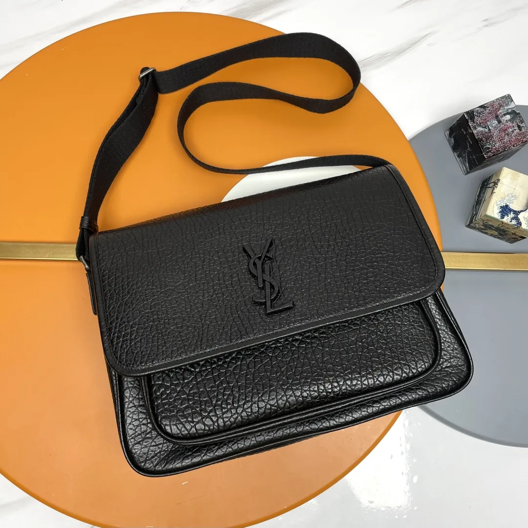 Saint Laurent Niki Black Grained Leather Crossbody Bag product photo from LabelPicks