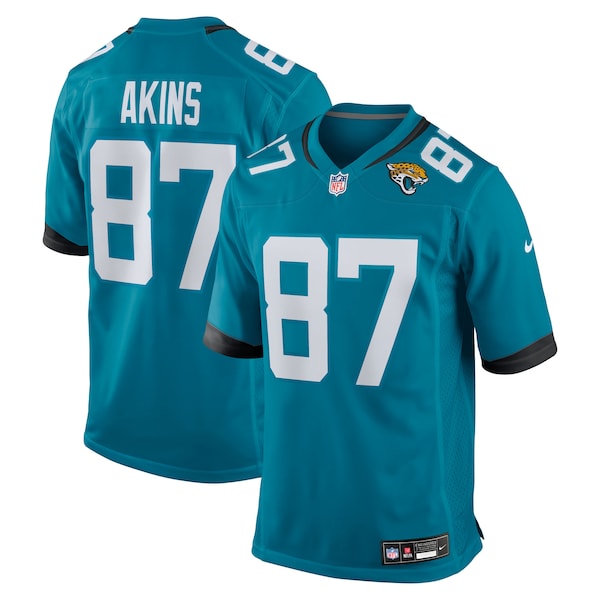 Jordan Akins Jacksonville Jaguars Nike Team Game Jersey -  Teal