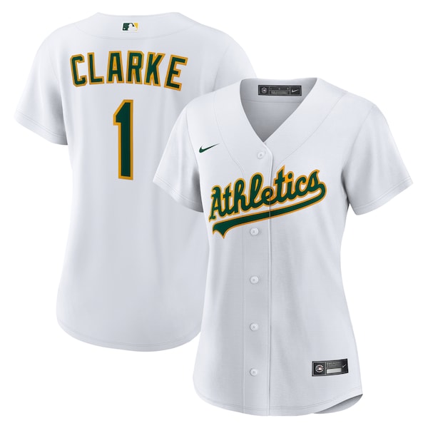 Denzel Clarke Athletics Nike Women's Home Replica Jersey - White