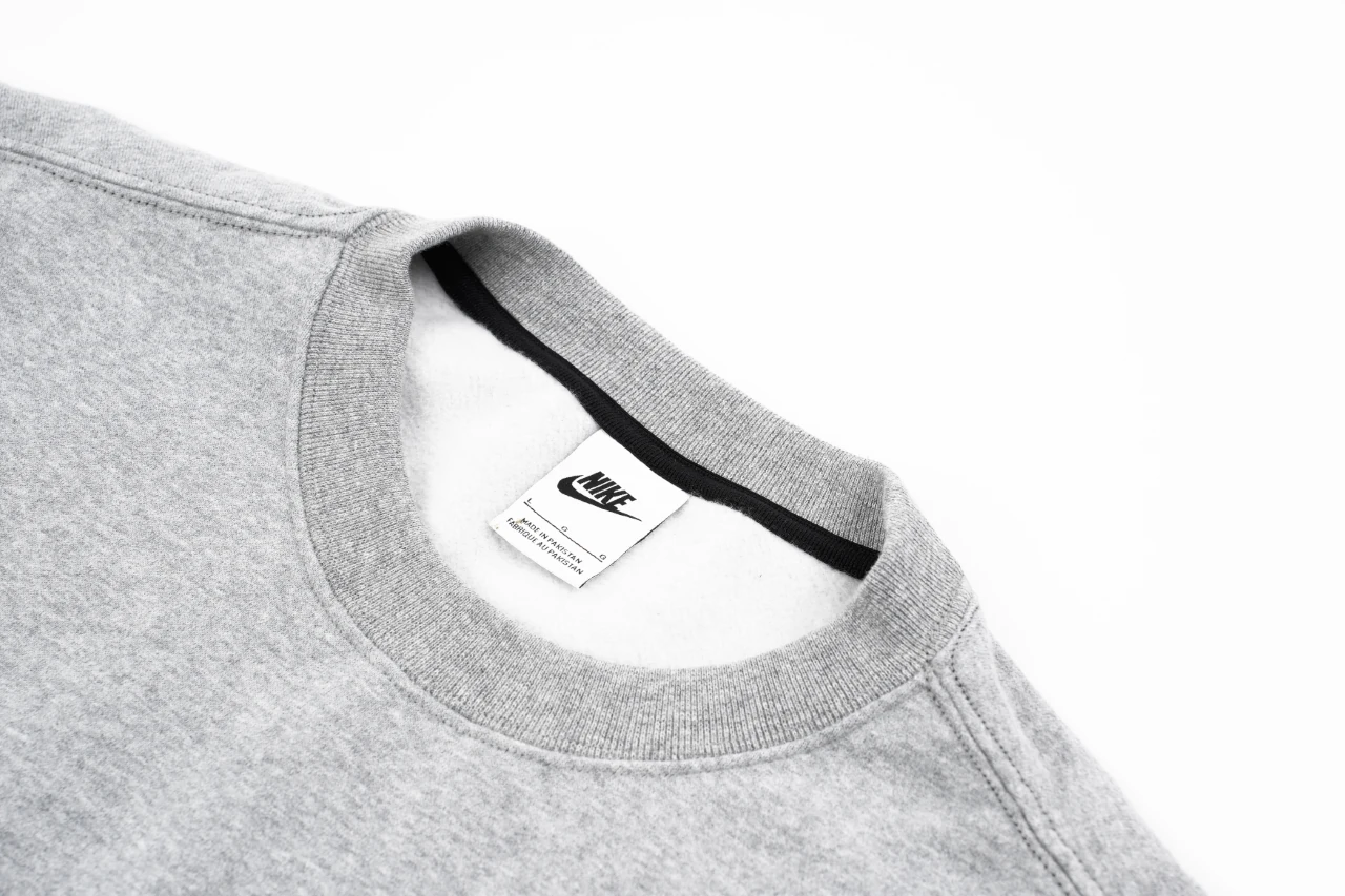 Nike Grey Embroidered Logo Crewneck Sweatshirt product photo from LabelPicks