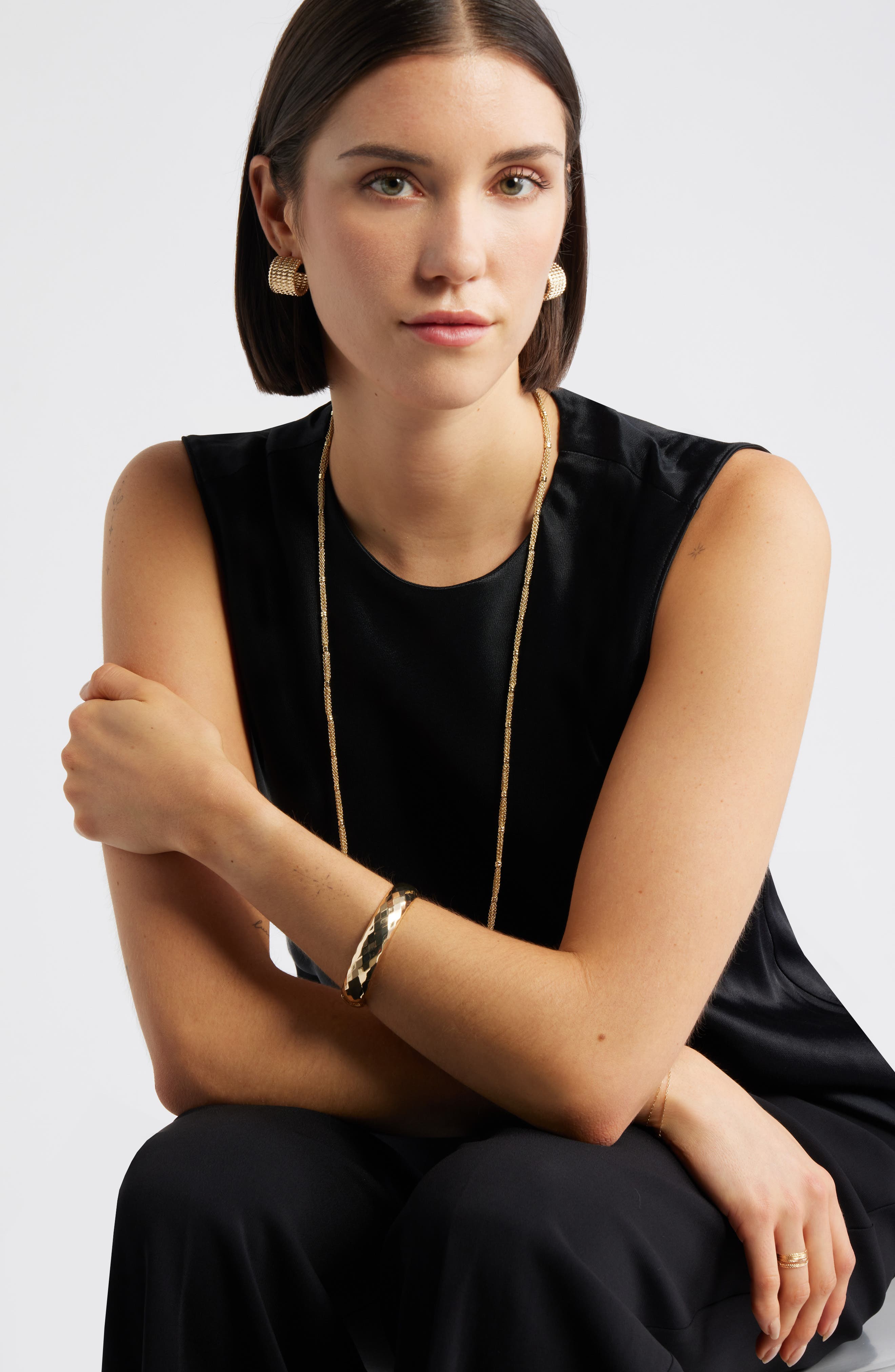 Nordstrom Twisted Wide Hoop Earrings