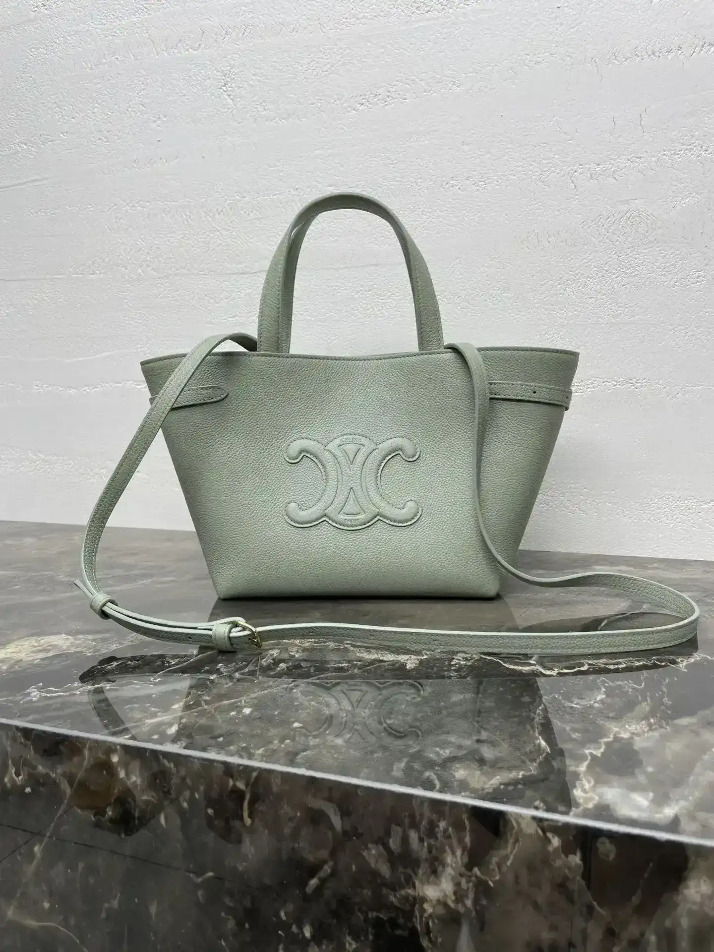 Celine Grained Leather Top Handle Bag product photo from LabelPicks