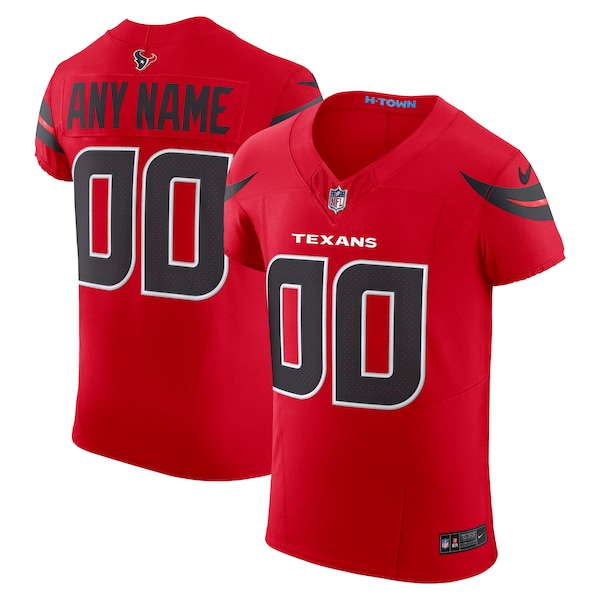 Houston Texans Nike Alternate Vapor F.U.S.E. Elite Custom Jersey -  Red/Navy