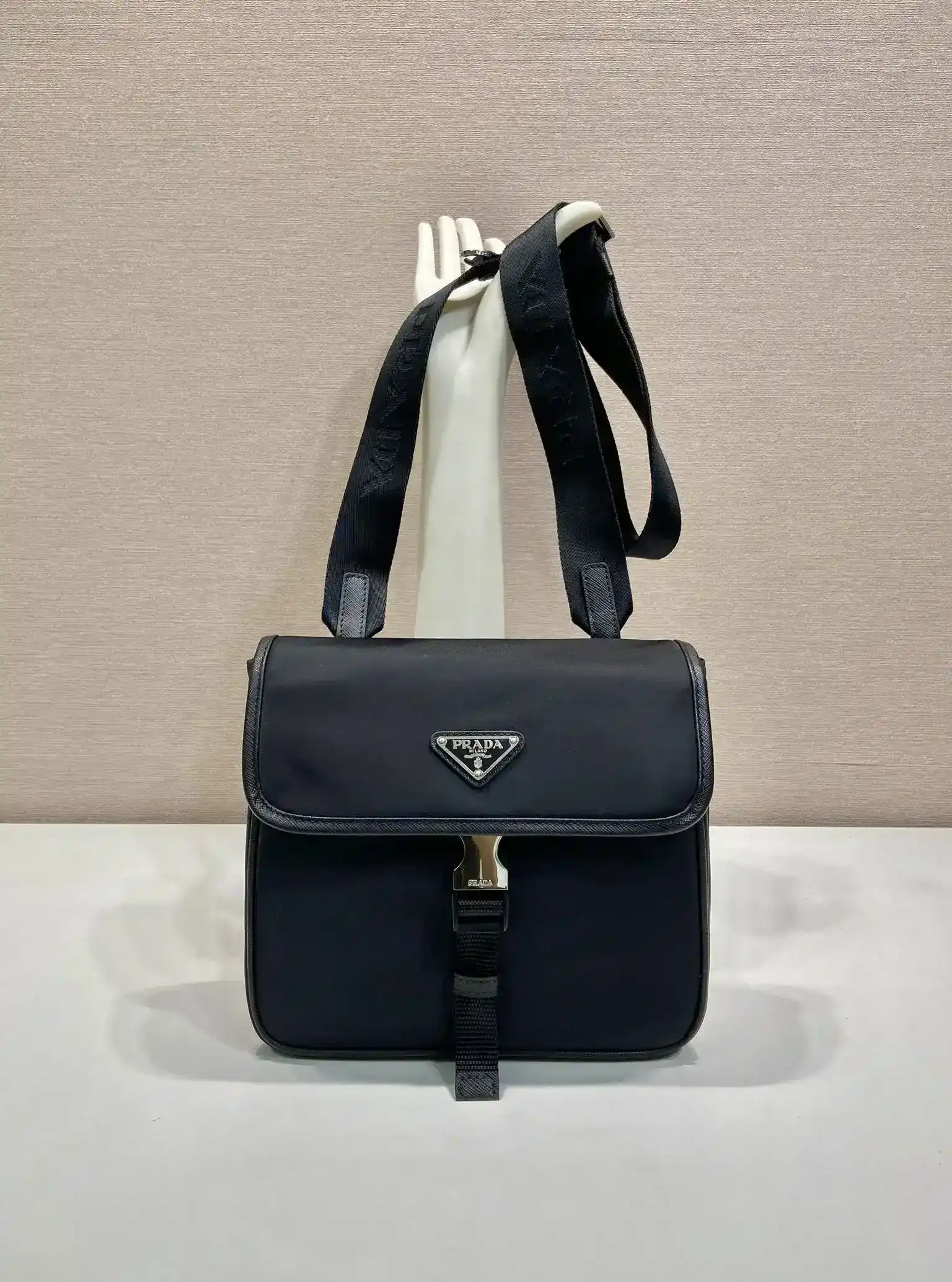 Prada Grained Leather Shoulder Bag product photo from LabelPicks