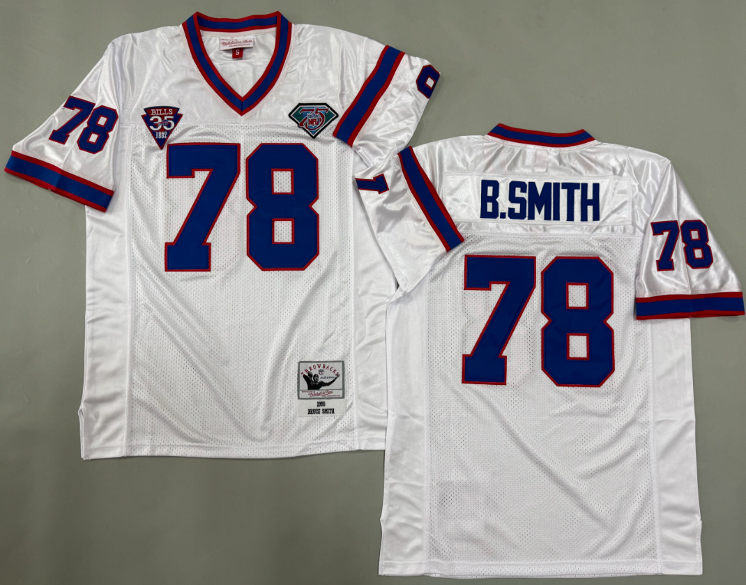 Bruce Smith Buffalo Bills Authentic Throwback Retired Player Jersey