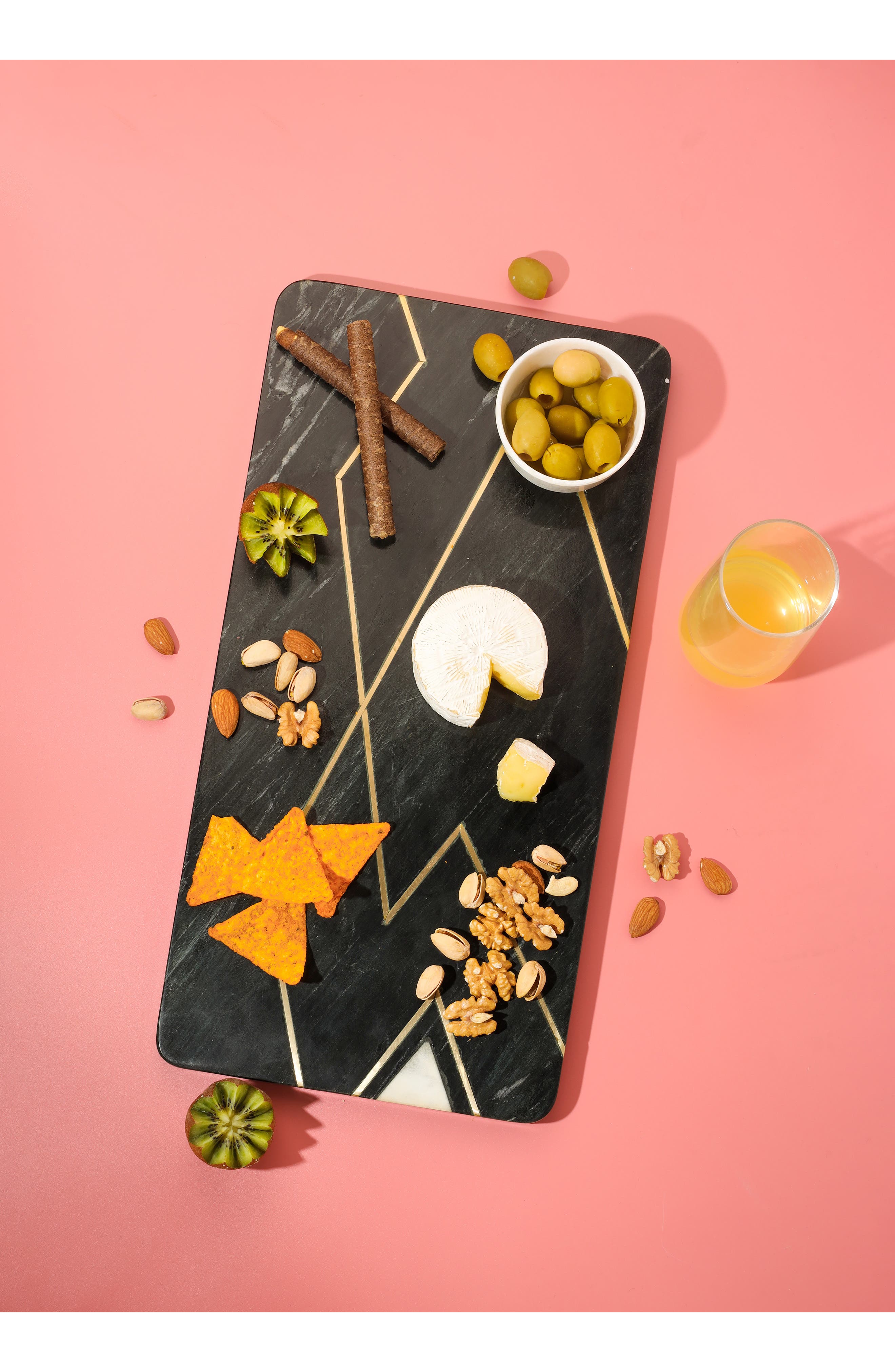Tiramisu Obsidian Elegance Marble Platter