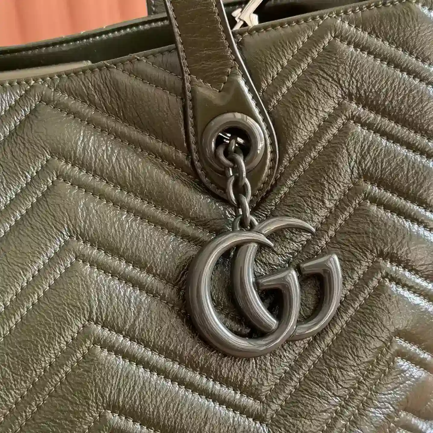 Gucci Marmont Green GG Supreme Canvas Tote Bag product photo from LabelPicks