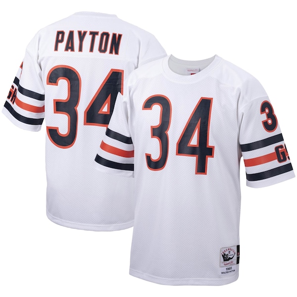 Walter Payton Chicago Bears Big & Tall 1985 Retired Player Replica Jersey - White/Navy