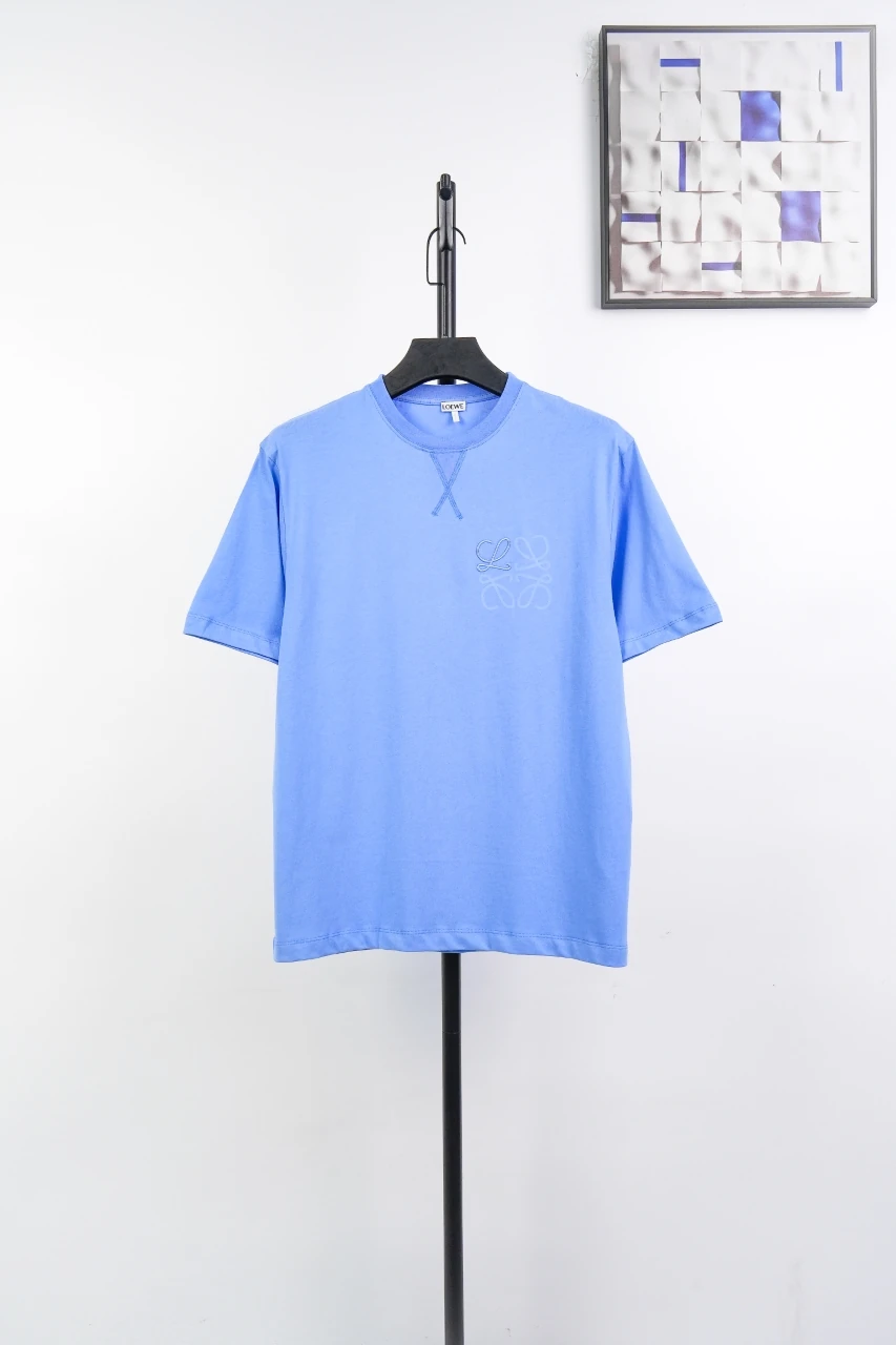 LOEWE Blue Tonal Anagram Embroidered T-Shirt product photo from LabelPicks