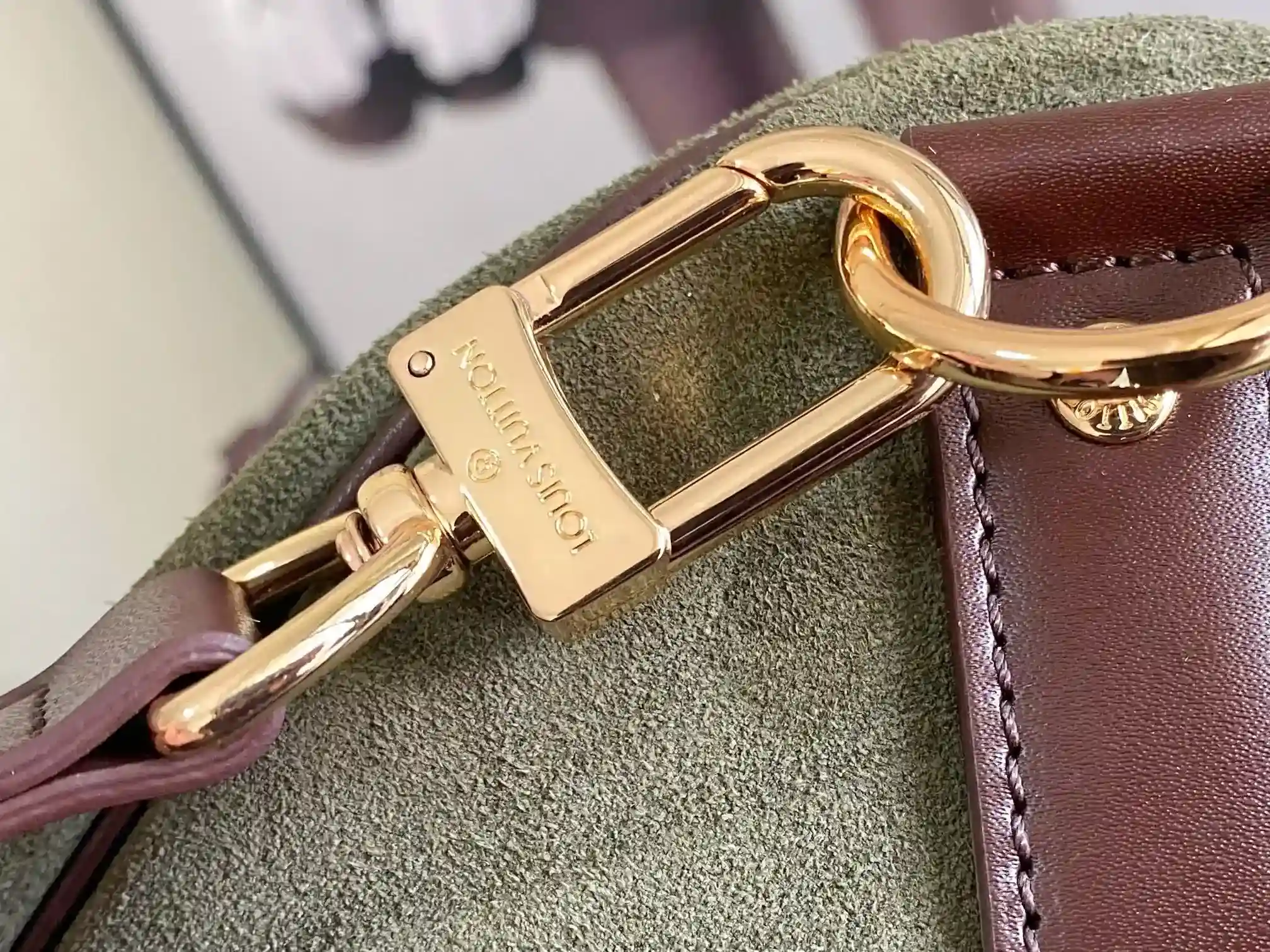 Louis Vuitton Green Keepall Calfskin Tote Bag product photo from LabelPicks