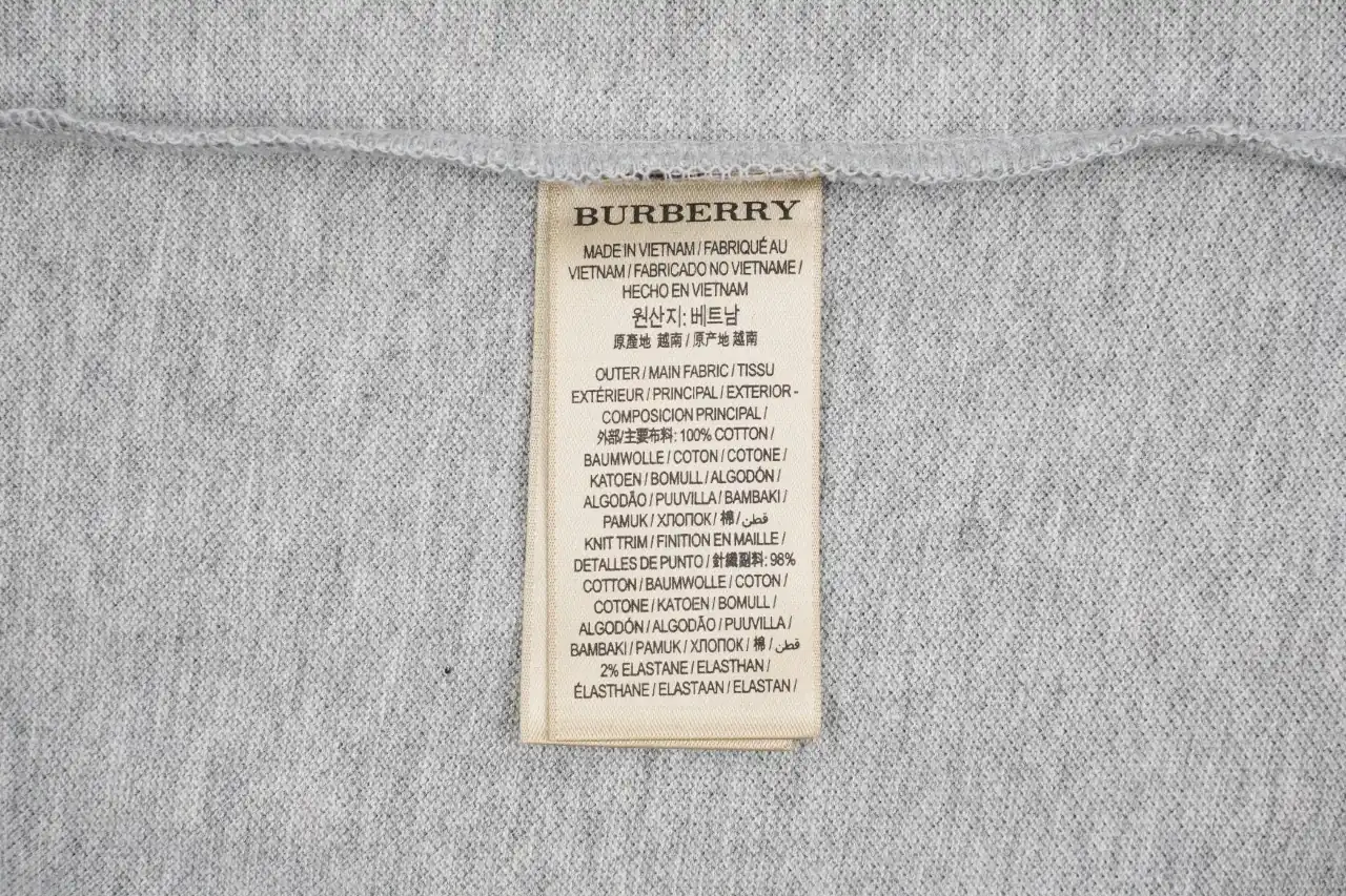 Burberry Grey Equestrian Knight Embroidered Polo Shirt product photo from LabelPicks