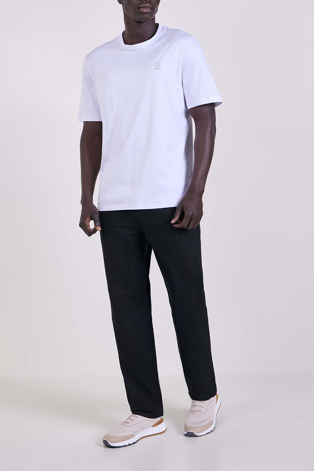BRUNELLO CUCINELLI חולצת טי בגזרה ישרה