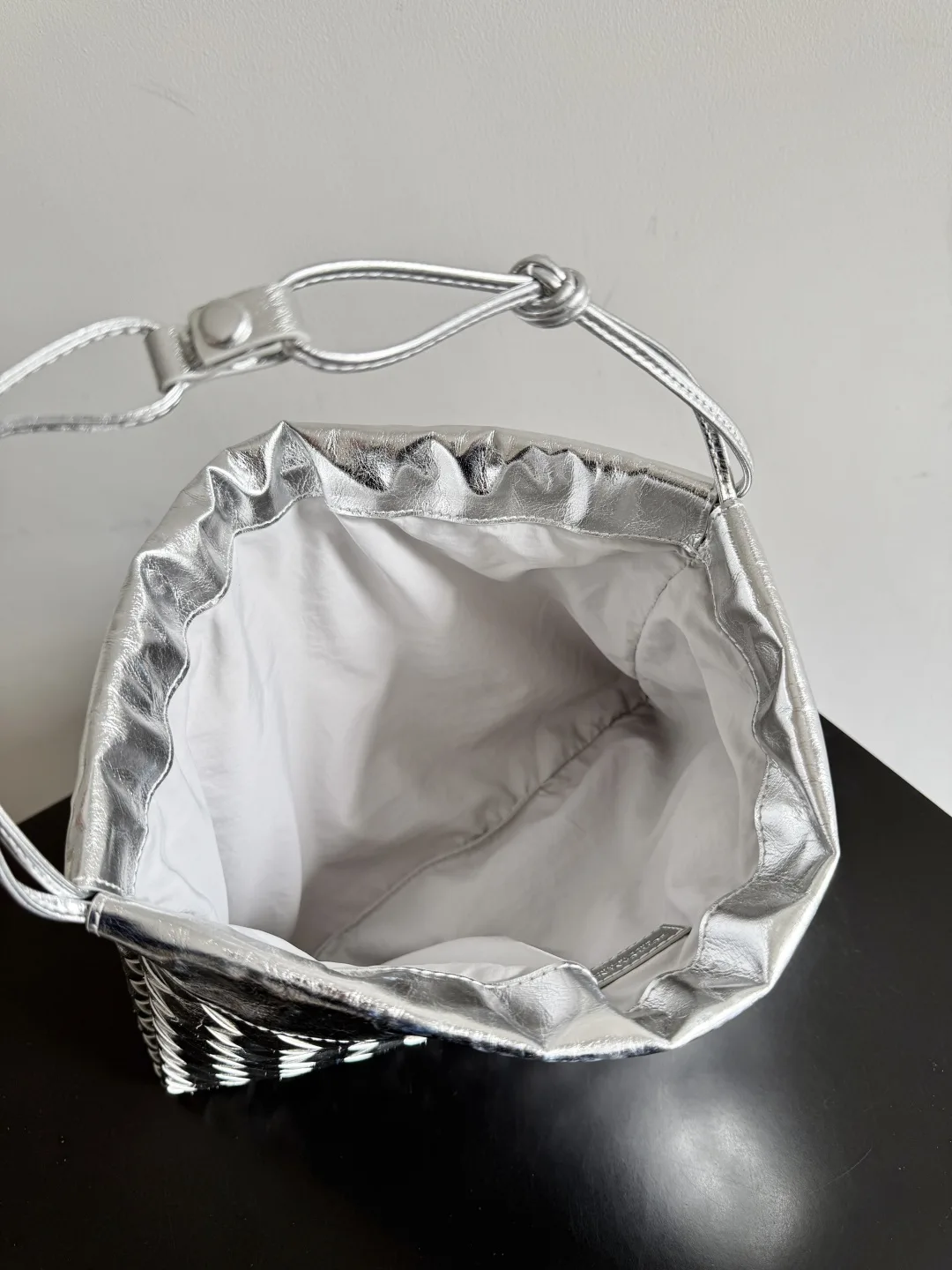 Bottega Veneta Dustbag Pink Nylon Shoulder Bag product photo from LabelPicks