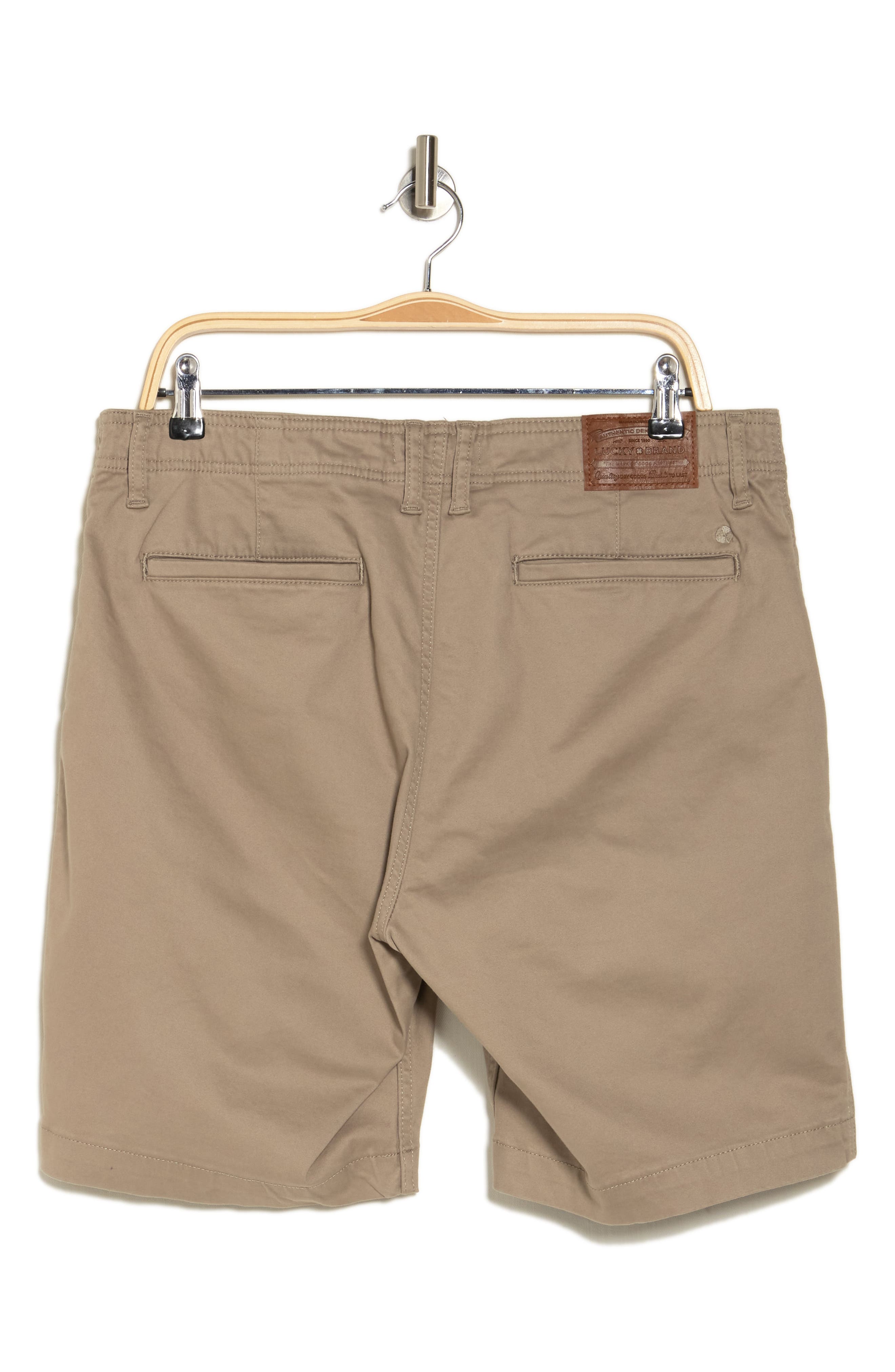 Lucky Brand Stretch Cotton Sateen Chino Shorts
