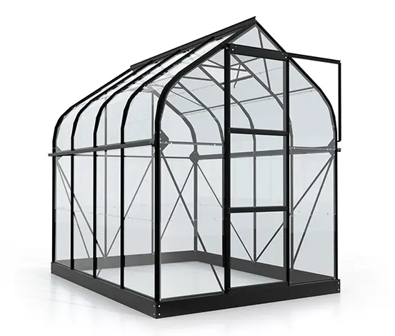 Vitavia Gewächshaus »Orion 5000«, Einscheibensicherheitsglas, schwarz