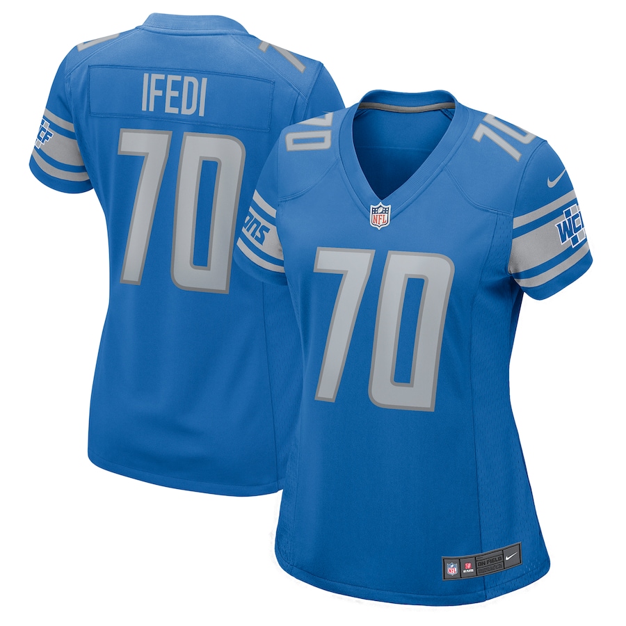 Germain Ifedi Detroit Lions Nike Women's Team Game Jersey - Blue