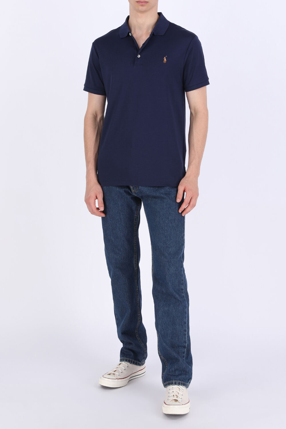 POLO RALPH LAUREN חולצת פולו קצרה עם לוגו רקום