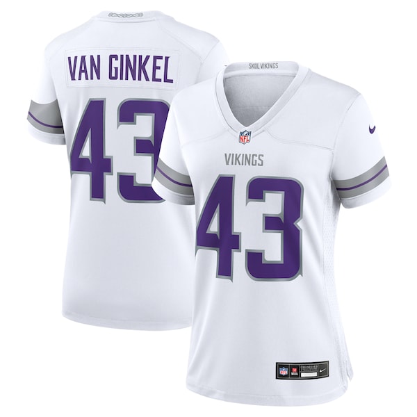 Andrew Van Ginkel Minnesota Vikings Nike Women's Alternate Game Jersey -  White/Purple