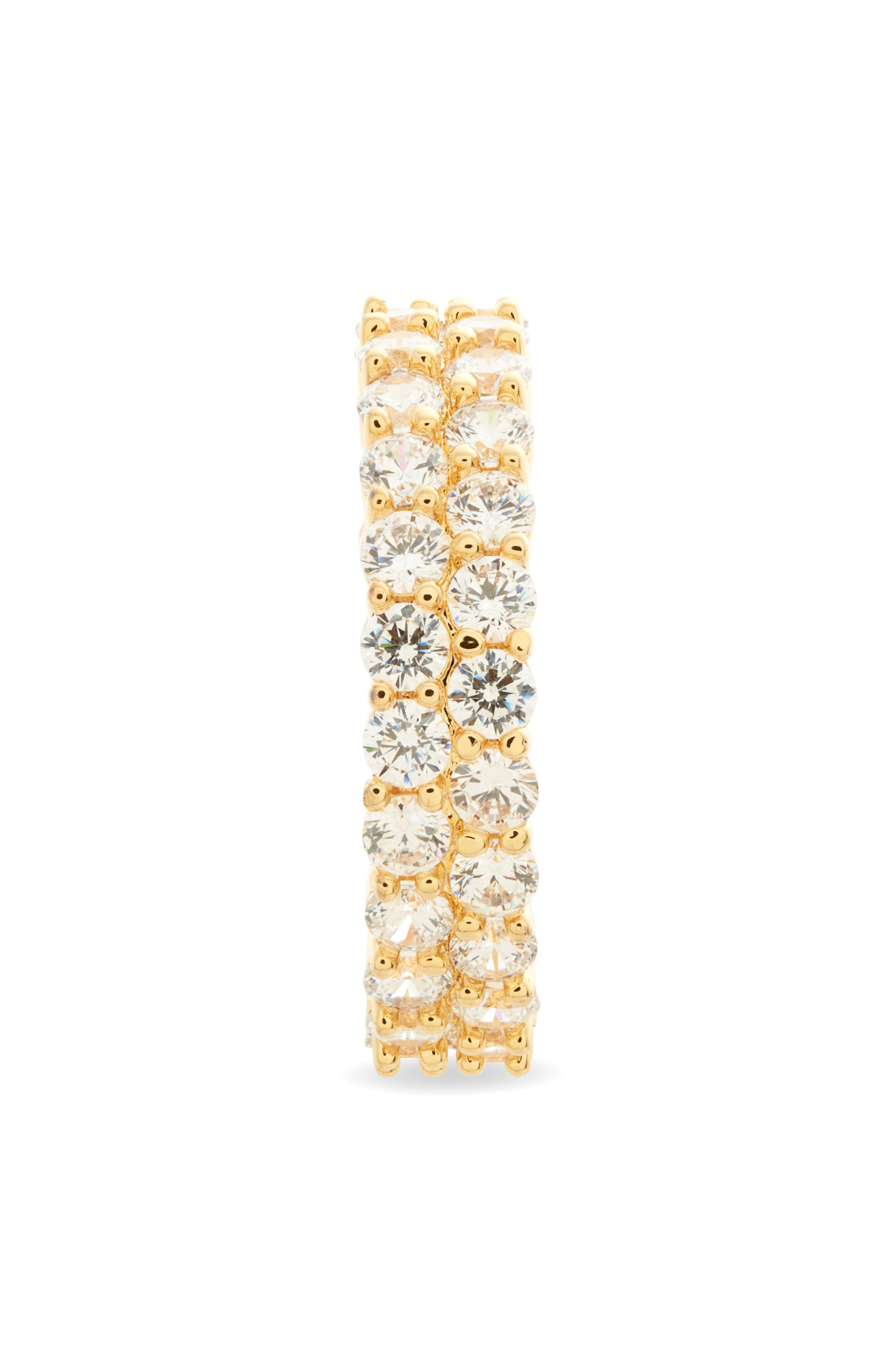 Nordstrom Wide Cubic Zirconia Eternity Ring