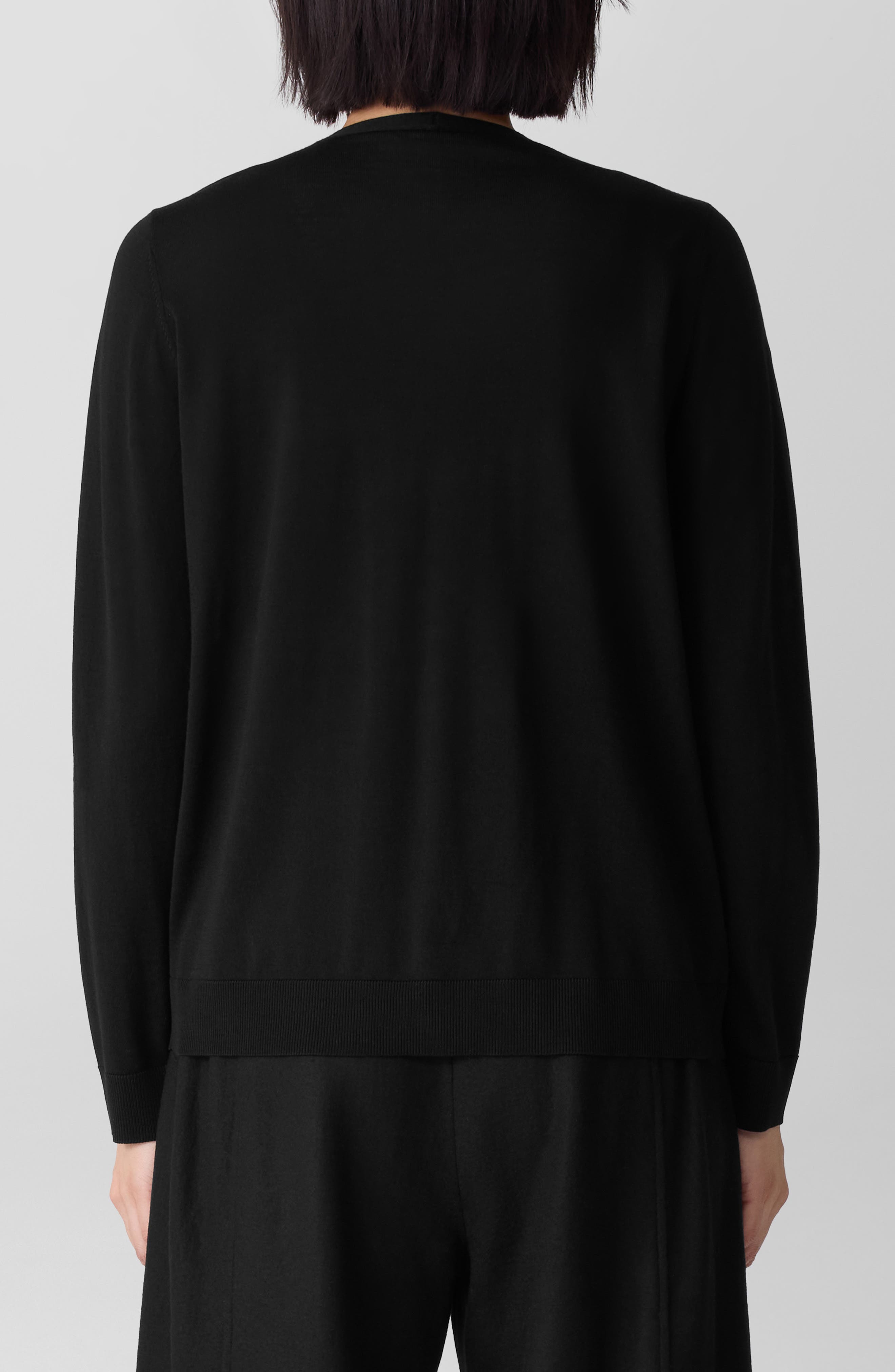 Eileen Fisher V-Neck Wool Cardigan