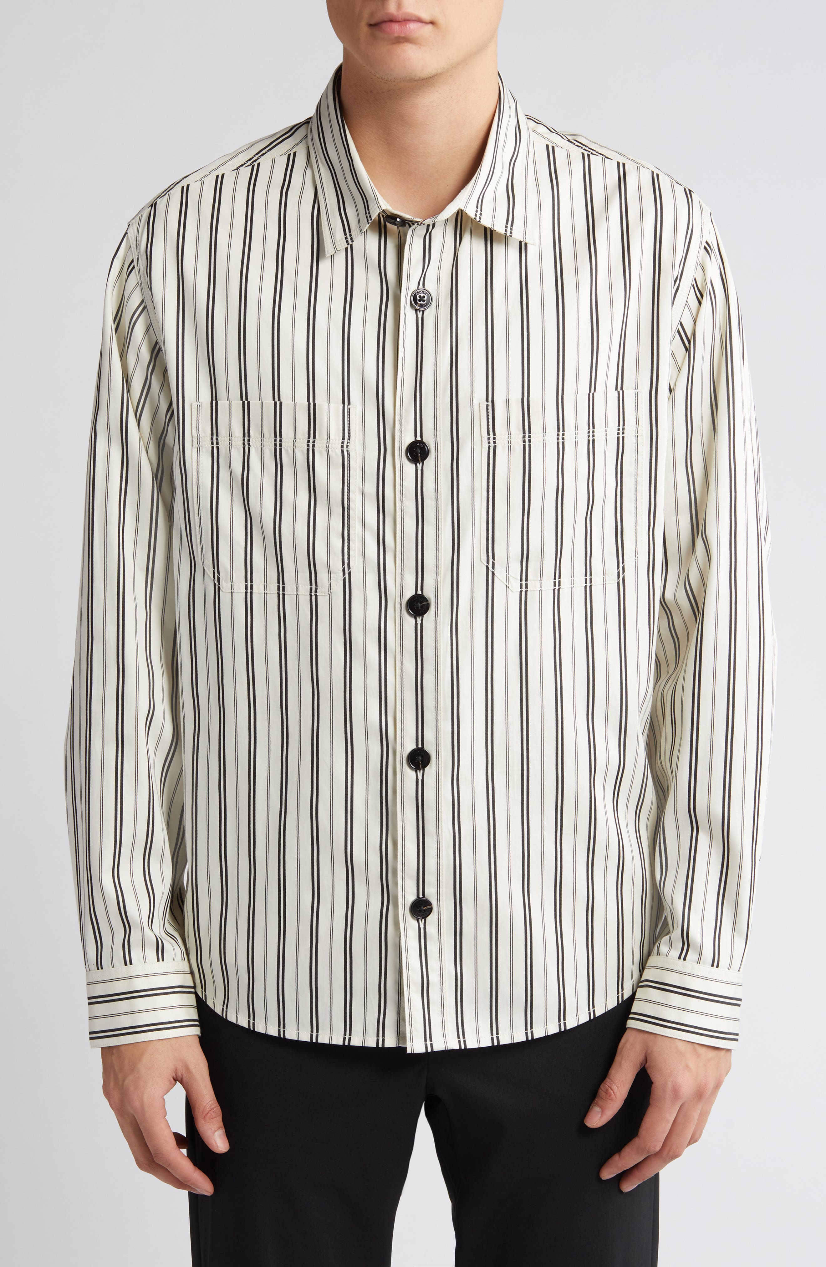 HUGO Erato Stripe Button-Up Shirt