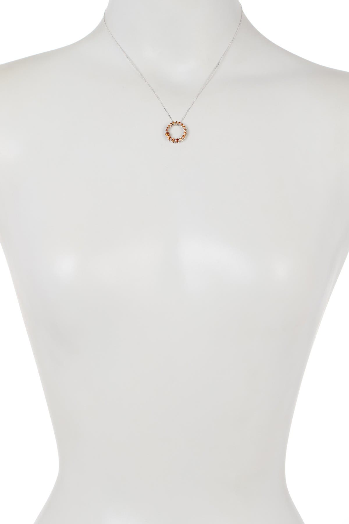 SUZY LEVIAN Sterling Silver Chocolate CZ Journey Pendant Necklace