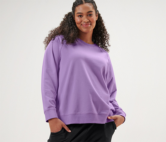 Yogasweatshirt, fliederfarben