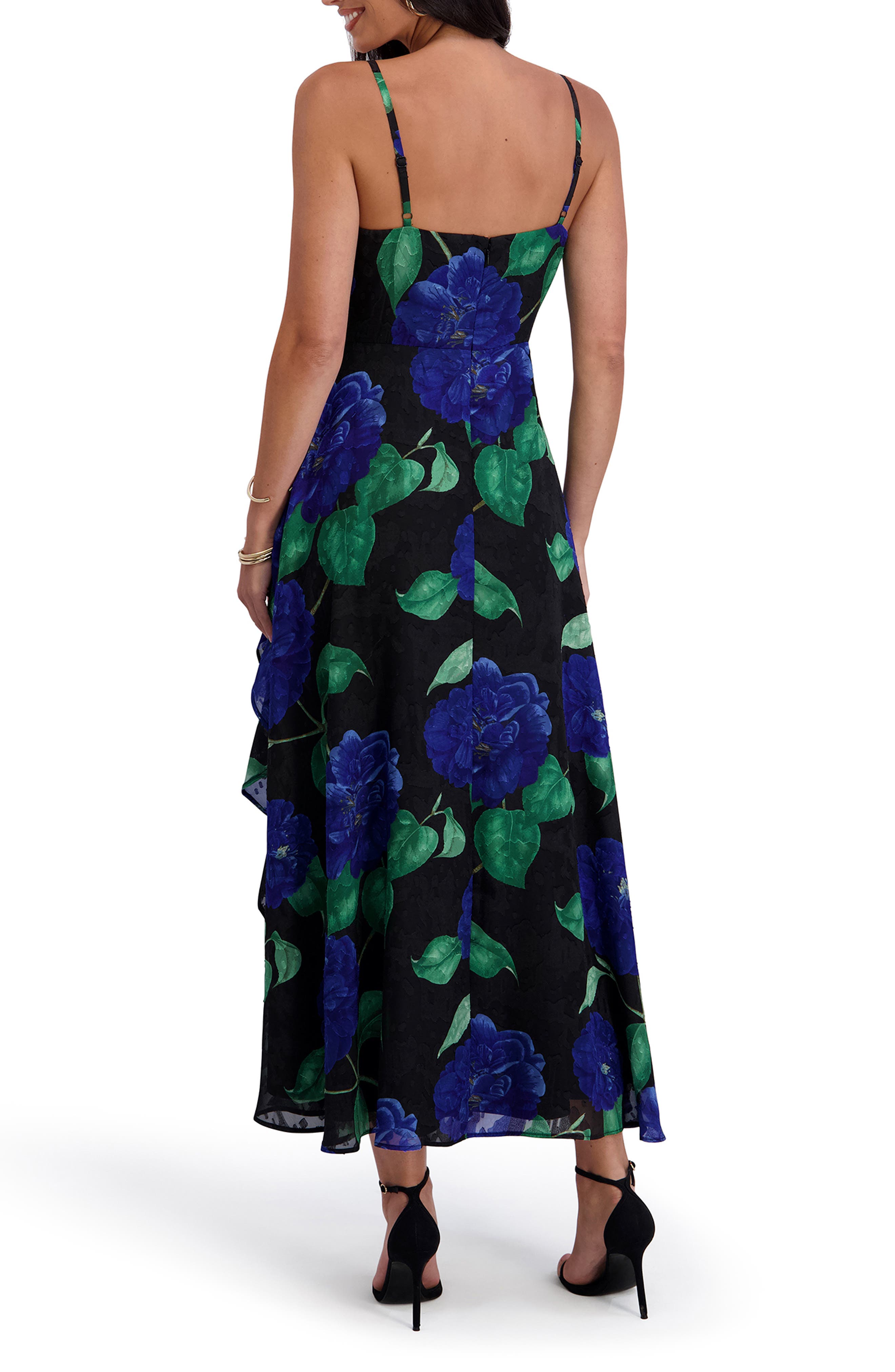 Siena Burnout Chiffon Midi Dress