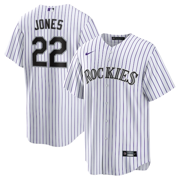 Nolan Jones Colorado Rockies Nike Home Replica Jersey - White